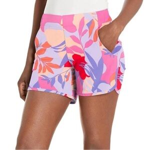 Columbia Women's Floral Shorts - Pink and Purple